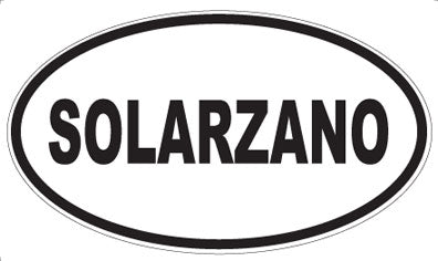 SOLARZANO - Oval Magnet