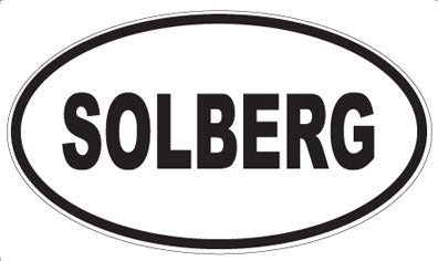 SOLBERG - Oval Magnet