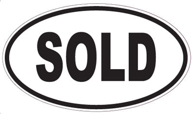 SOLD - Oval Sticker