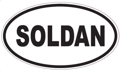 SOLDAN - Oval Sticker