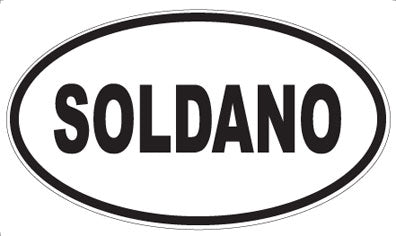 SOLDANO - Oval Sticker