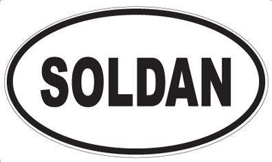 SOLDAN - Oval Magnet