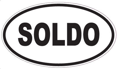 SOLDO - Oval Sticker
