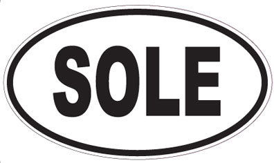 SOLE - Oval Sticker