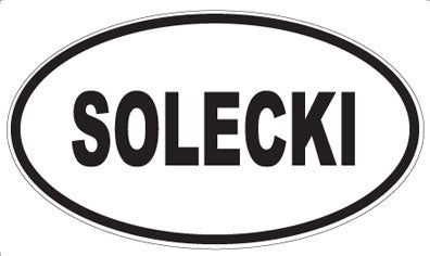 SOLECKI - Oval Magnet