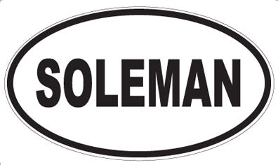 SOLEMAN - Oval Sticker
