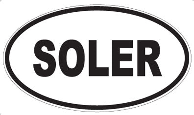 SOLER - Oval Sticker