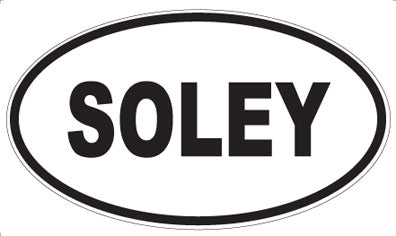 SOLEY - Oval Sticker