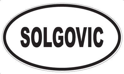 SOLGOVIC - Oval Magnet