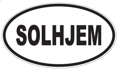 SOLHJEM - Oval Sticker