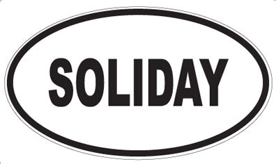 SOLIDAY - Oval Magnet