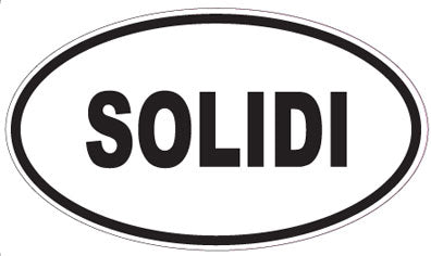 SOLIDI - Oval Sticker