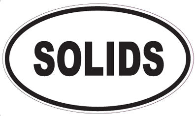 SOLIDS - Oval Sticker