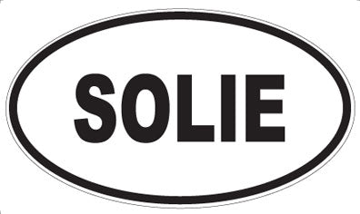 SOLIE - Oval Sticker