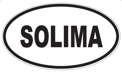 SOLIMA - Oval Sticker