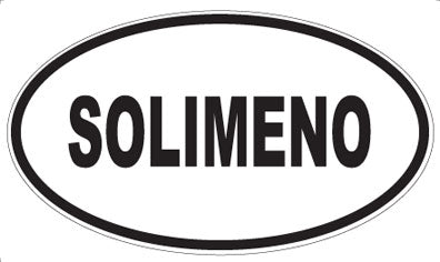 SOLIMENO - Oval Sticker