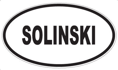 SOLINSKI - Oval Magnet