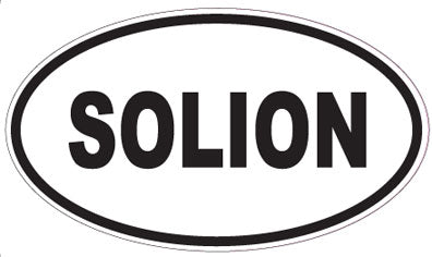 SOLION - Oval Sticker