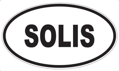 SOLIS - Oval Sticker