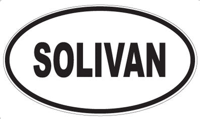 SOLIVAN - Oval Sticker