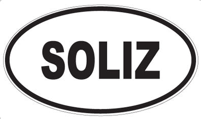 SOLIZ - Oval Sticker