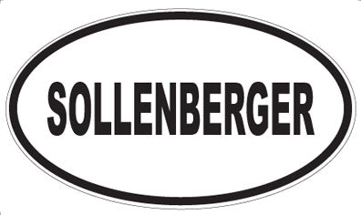 SOLLENBERGER - Oval Magnet