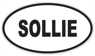 SOLLIE - Oval Sticker