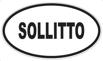 SOLLITTO - Oval Sticker