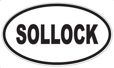 SOLLOCK - Oval Magnet
