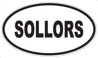 SOLLORS - Oval Sticker