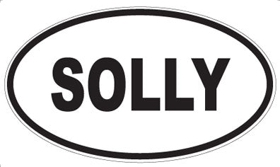 SOLLY - Oval Sticker
