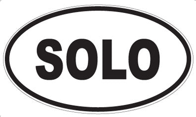 SOLO - Oval Sticker