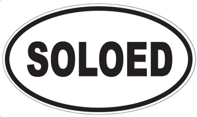 SOLOED - Oval Sticker