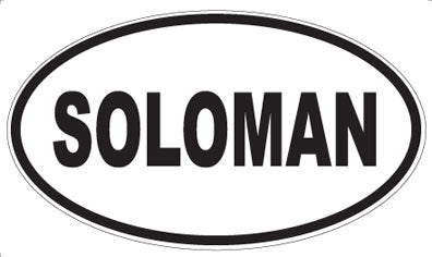 SOLOMAN - Oval Magnet