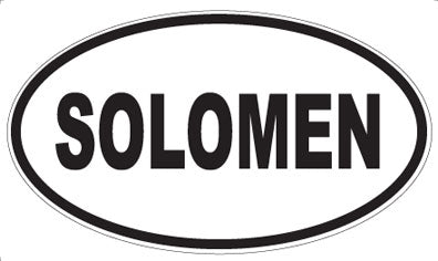 SOLOMEN - Oval Magnet