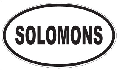SOLOMONS - Oval Magnet