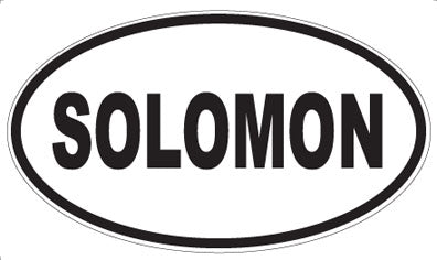 SOLOMON - Oval Magnet