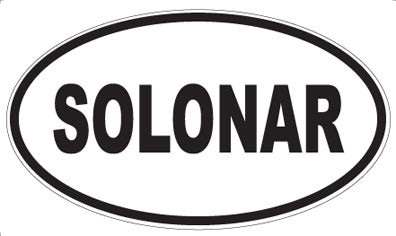 SOLONAR - Oval Sticker