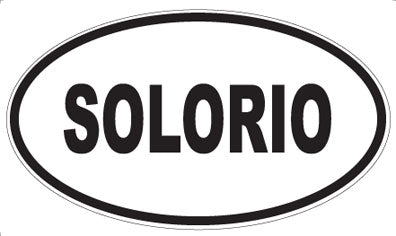 SOLORIO - Oval Sticker