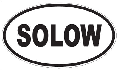 SOLOW - Oval Sticker