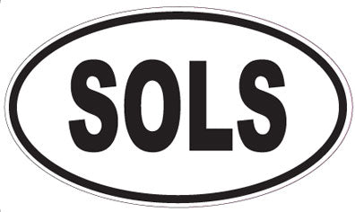 SOLS - Oval Sticker