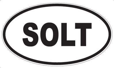 SOLT - Oval Sticker