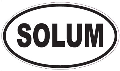 SOLUM - Oval Sticker