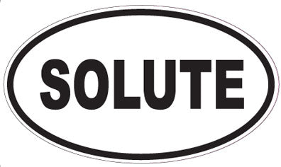 SOLUTE - Oval Sticker