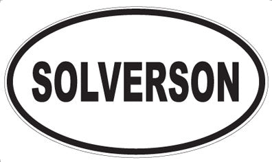 SOLVERSON - Oval Sticker
