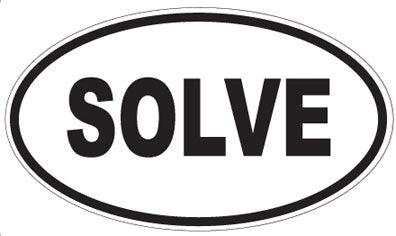 SOLVE - Oval Magnet