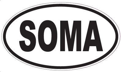 SOMA - Oval Sticker