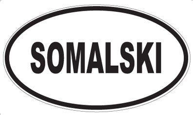 SOMALSKI - Oval Magnet
