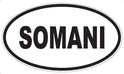 SOMANI - Oval Sticker