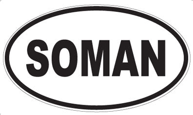 SOMAN - Oval Magnet